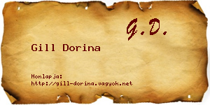 Gill Dorina névjegykártya